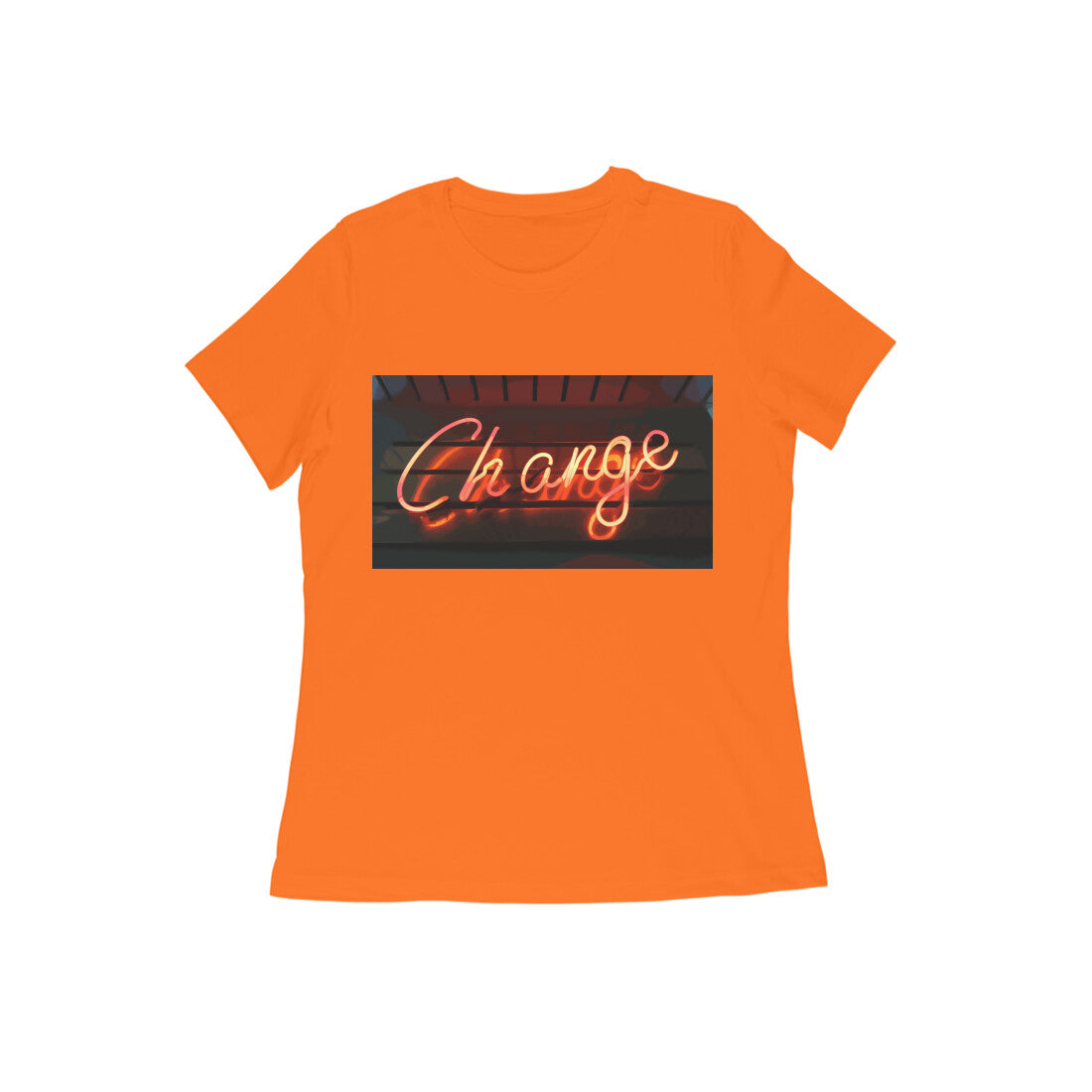WOMEN'S ROUND NECK T-SHIRT β Change puraidoprints