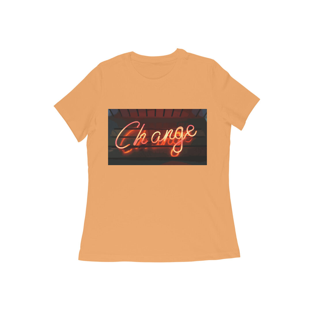 WOMEN'S ROUND NECK T-SHIRT β Change puraidoprints