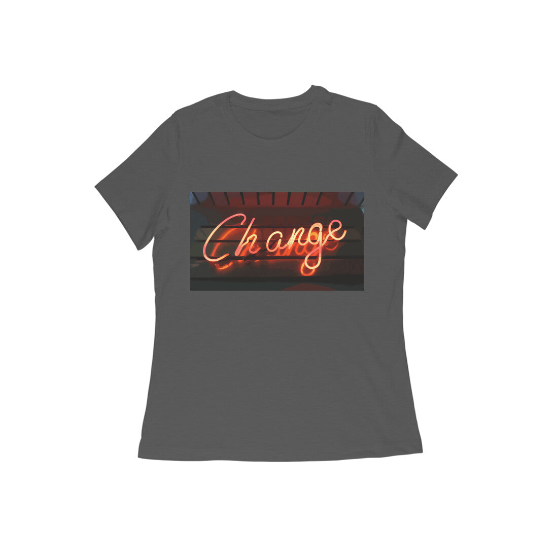 WOMEN'S ROUND NECK T-SHIRT β Change puraidoprints