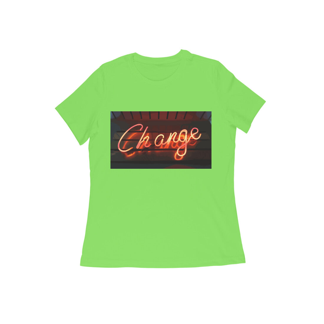 WOMEN'S ROUND NECK T-SHIRT β Change puraidoprints