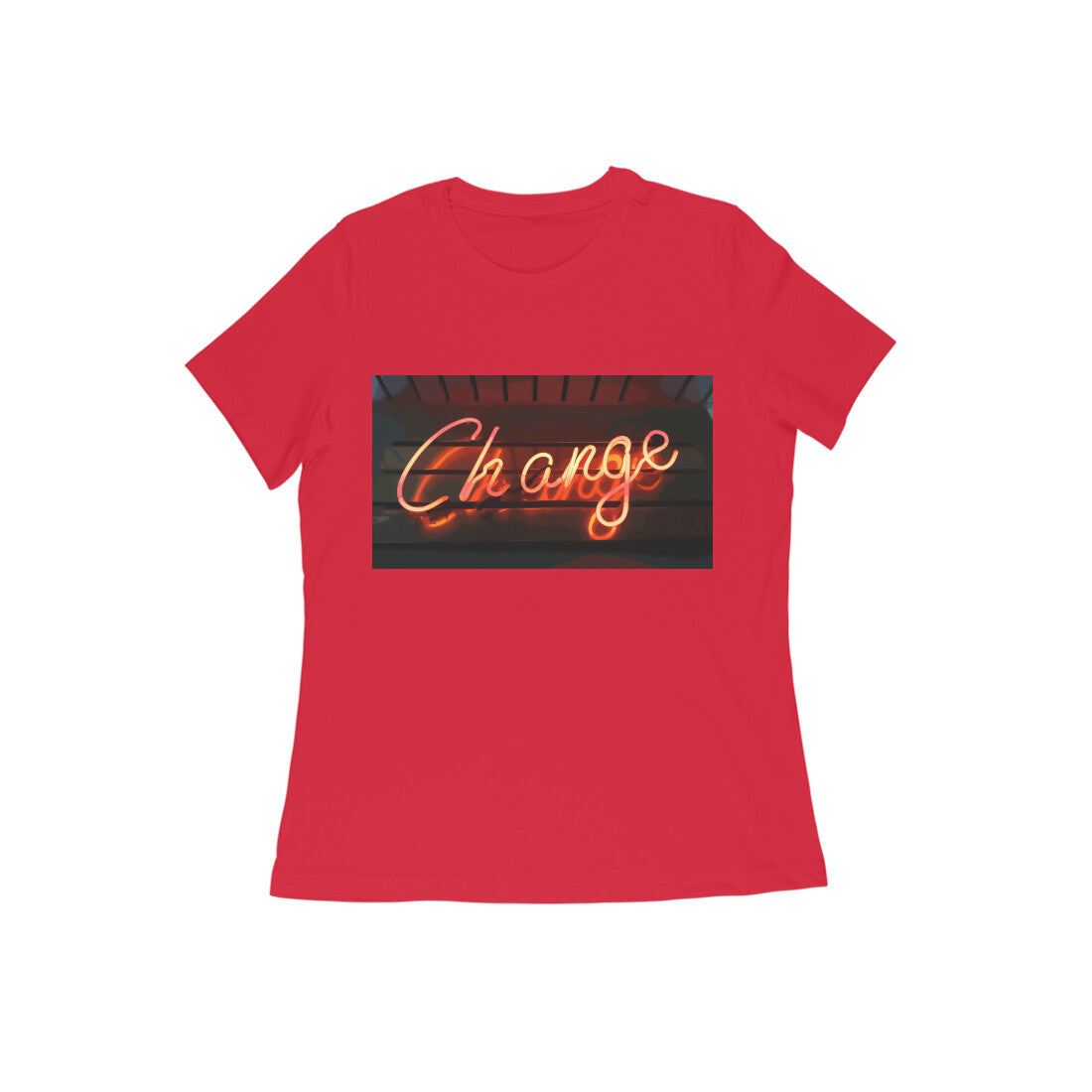 WOMEN'S ROUND NECK T-SHIRT β Change puraidoprints