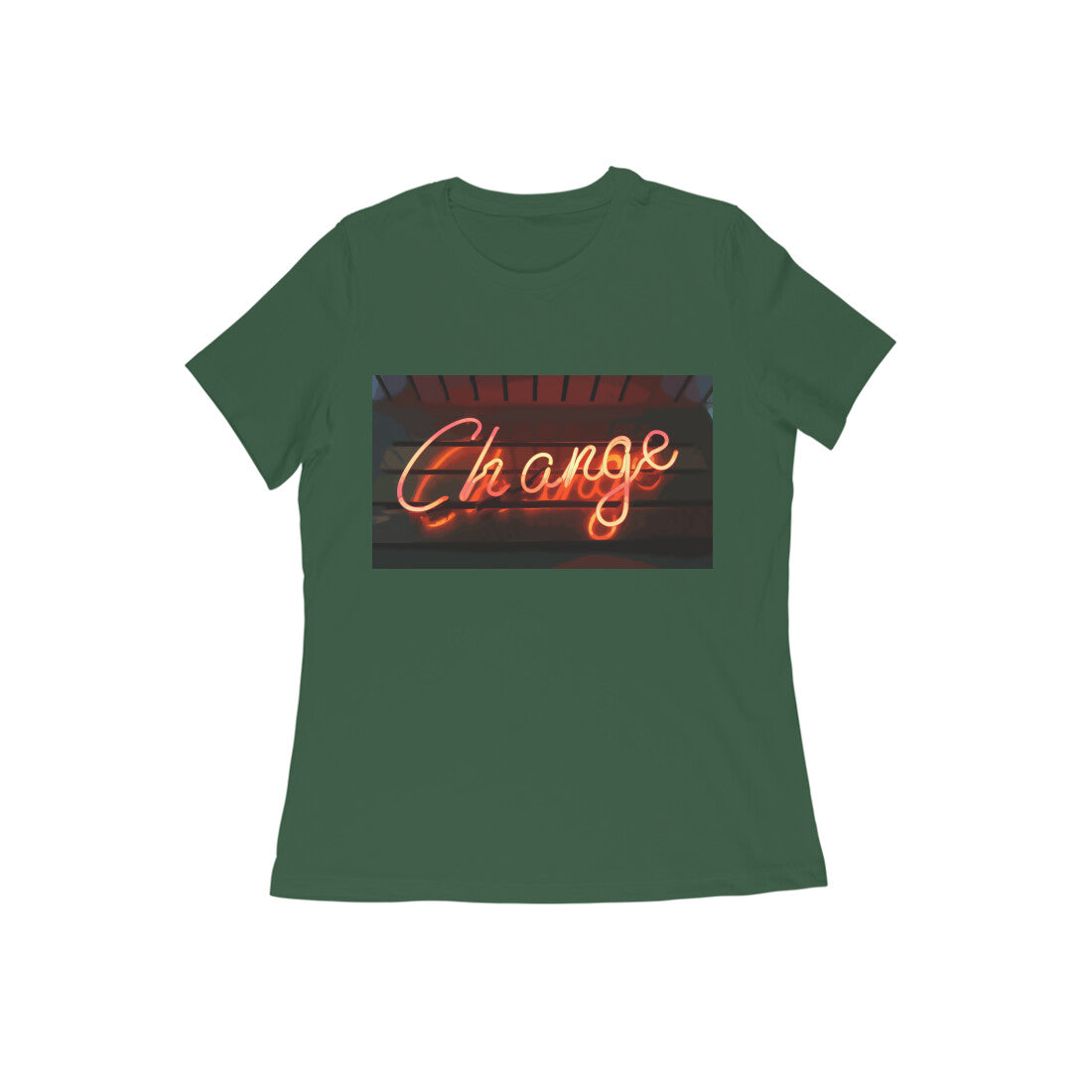 WOMEN'S ROUND NECK T-SHIRT β Change puraidoprints