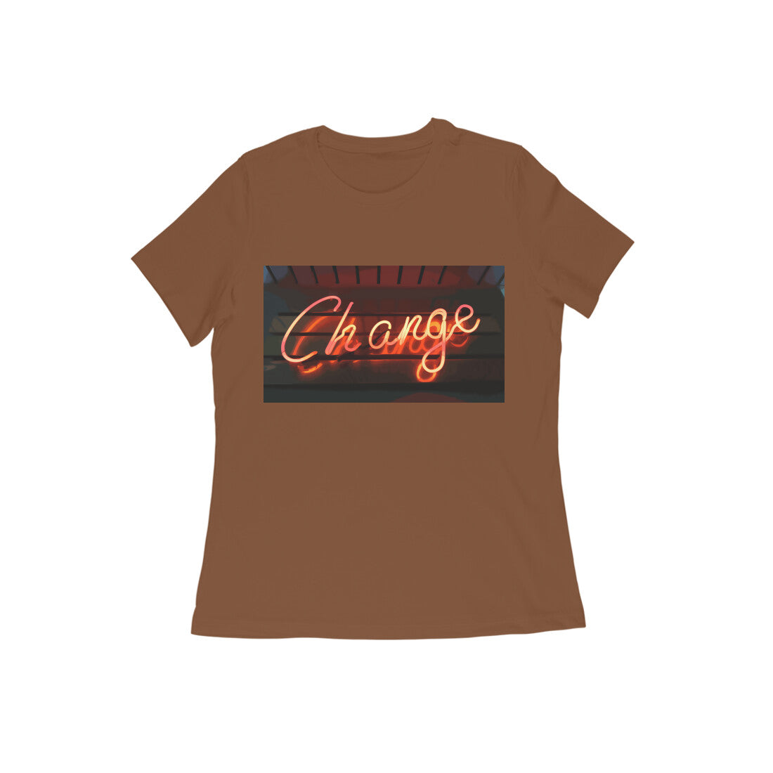 WOMEN'S ROUND NECK T-SHIRT β Change puraidoprints