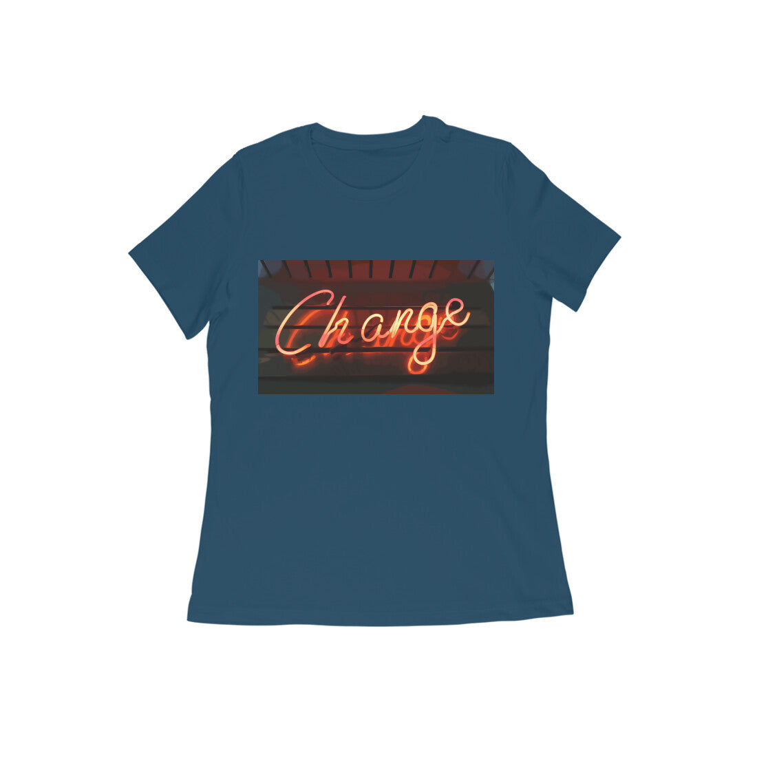 WOMEN'S ROUND NECK T-SHIRT β Change puraidoprints