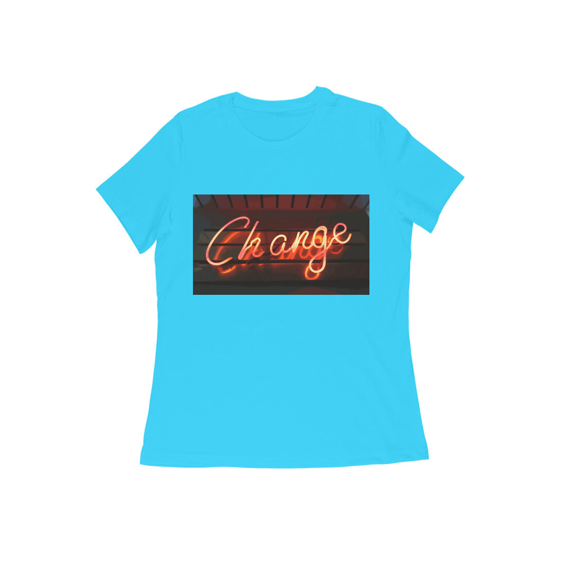WOMEN'S ROUND NECK T-SHIRT β Change puraidoprints