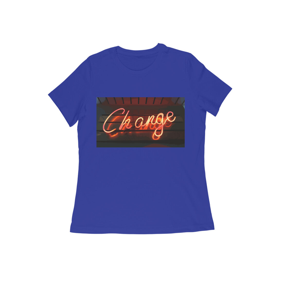 WOMEN'S ROUND NECK T-SHIRT β Change puraidoprints