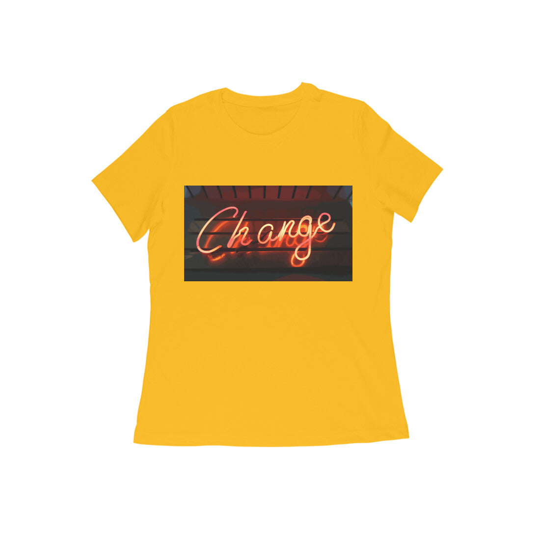 WOMEN'S ROUND NECK T-SHIRT β Change puraidoprints