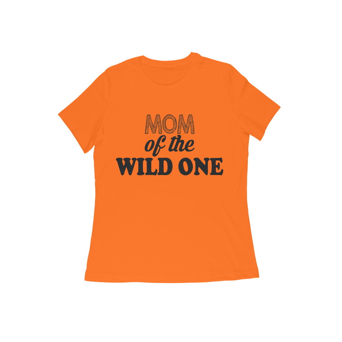 WOMEN'S ROUND NECK T-SHIRT - Mom of the wild one 1 puraidoprints