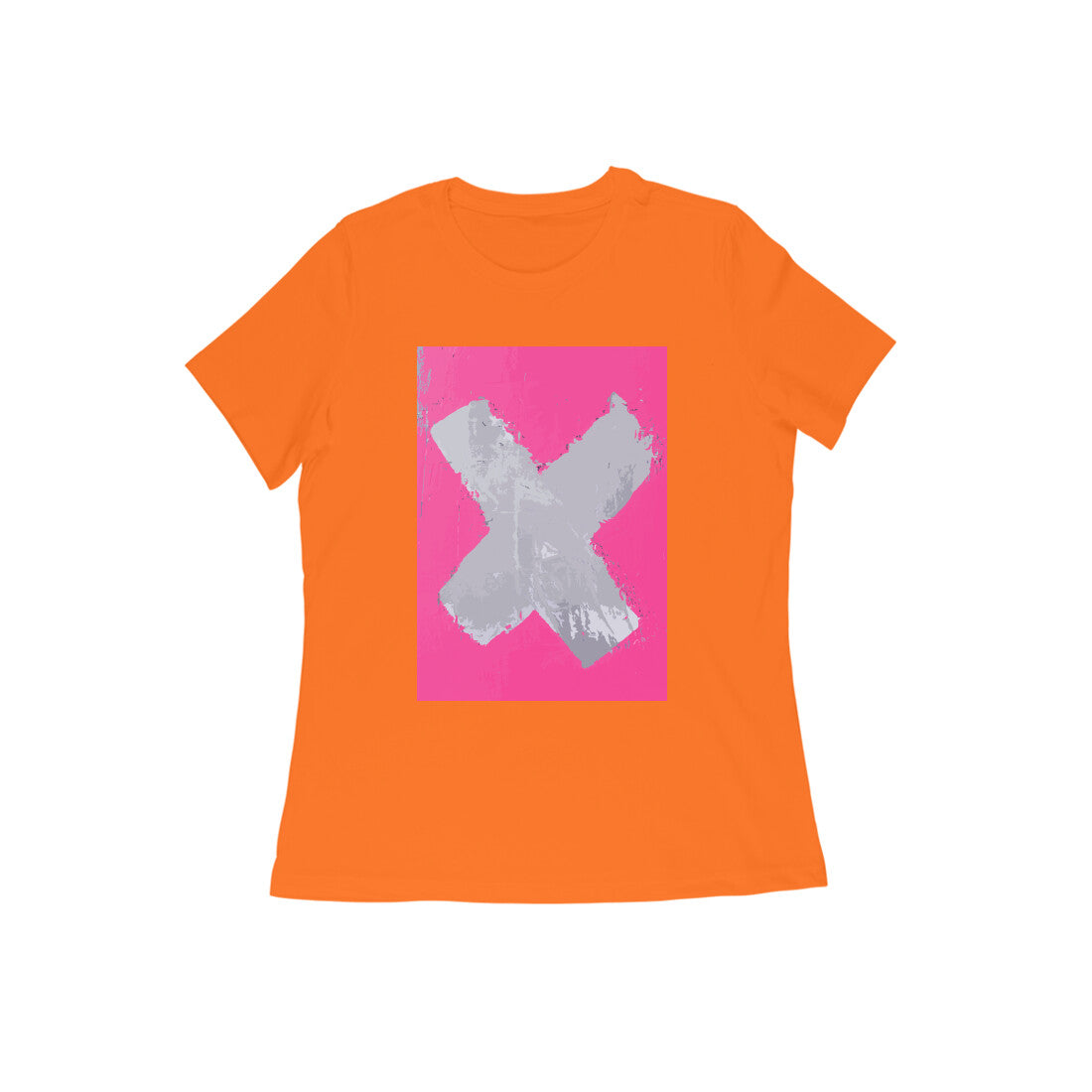WOMEN'S ROUND NECK T-SHIRT β No β X puraidoprints