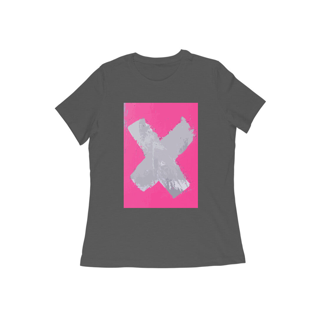 WOMEN'S ROUND NECK T-SHIRT β No β X puraidoprints