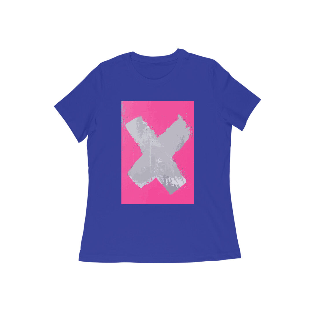 WOMEN'S ROUND NECK T-SHIRT β No β X puraidoprints