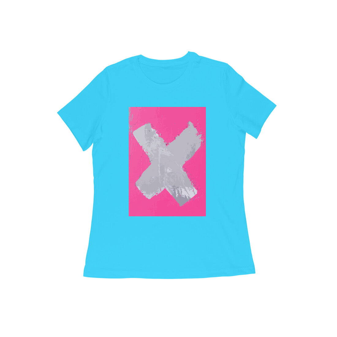 WOMEN'S ROUND NECK T-SHIRT β No β X puraidoprints