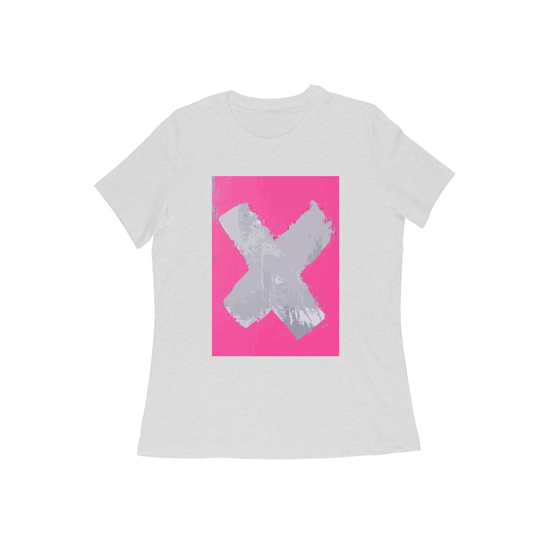 WOMEN'S ROUND NECK T-SHIRT β No β X puraidoprints