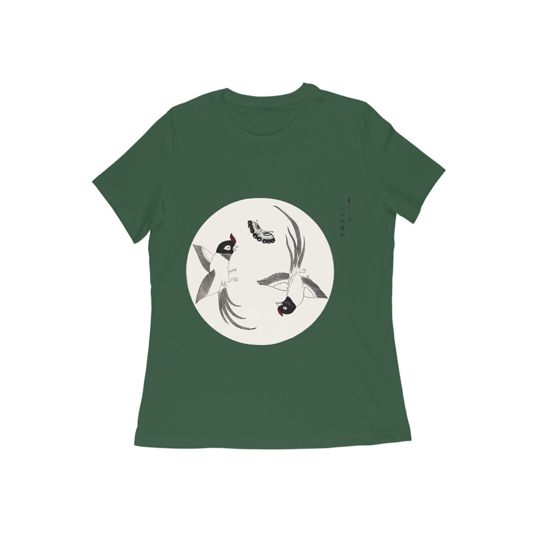 WOMEN'S ROUND NECK T-SHIRT- Taguchi Series (1) design Collection puraidoprints
