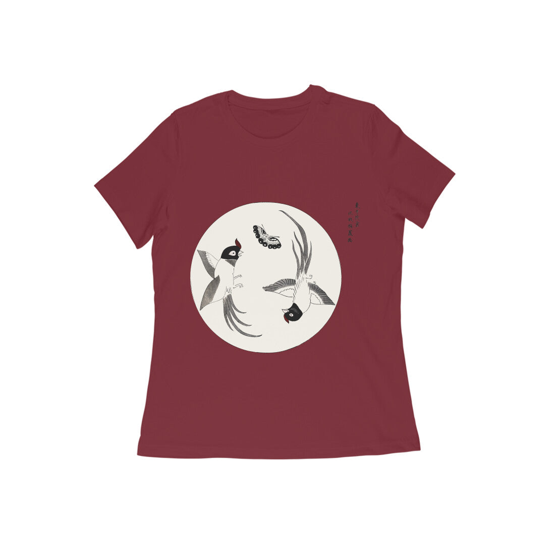WOMEN'S ROUND NECK T-SHIRT- Taguchi Series (1) design Collection puraidoprints