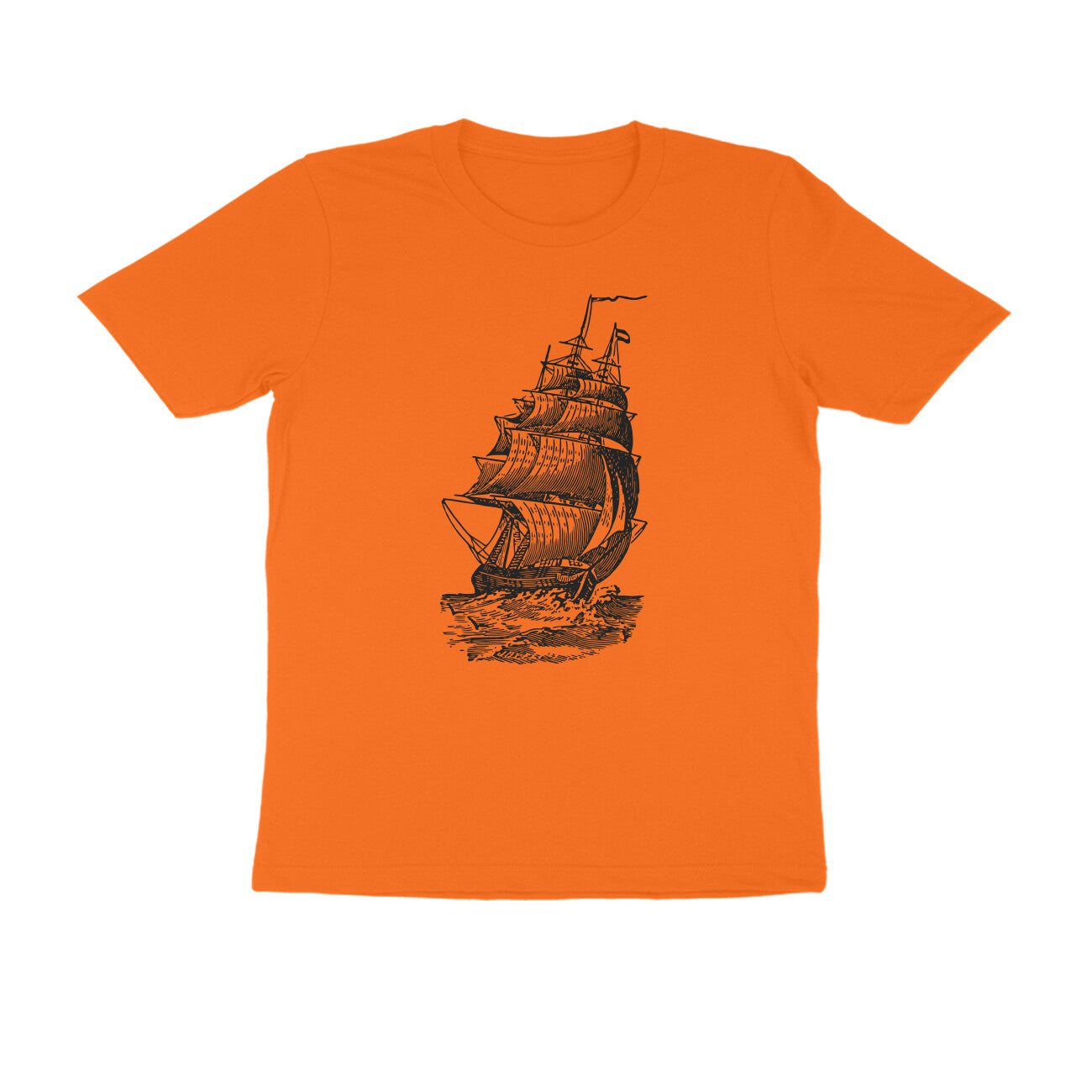 Half-Sleeve Round Neck T-Shirt β Sailing 1!