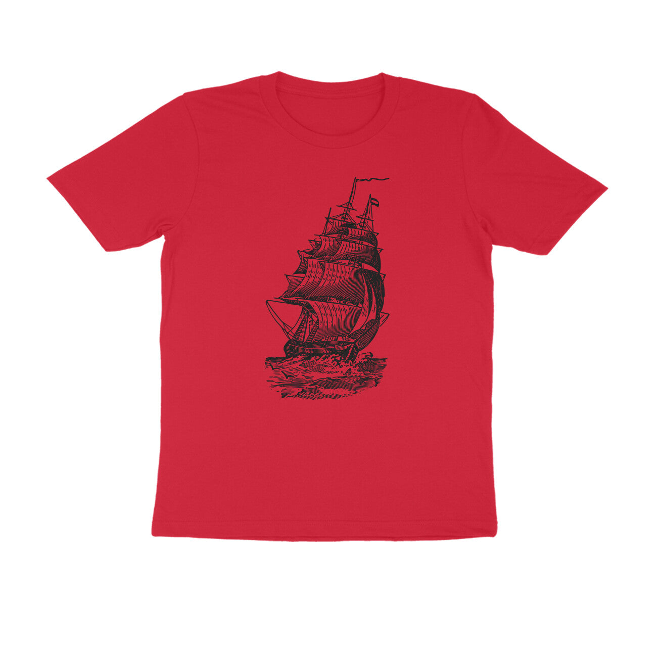 Half-Sleeve Round Neck T-Shirt β Sailing 1!