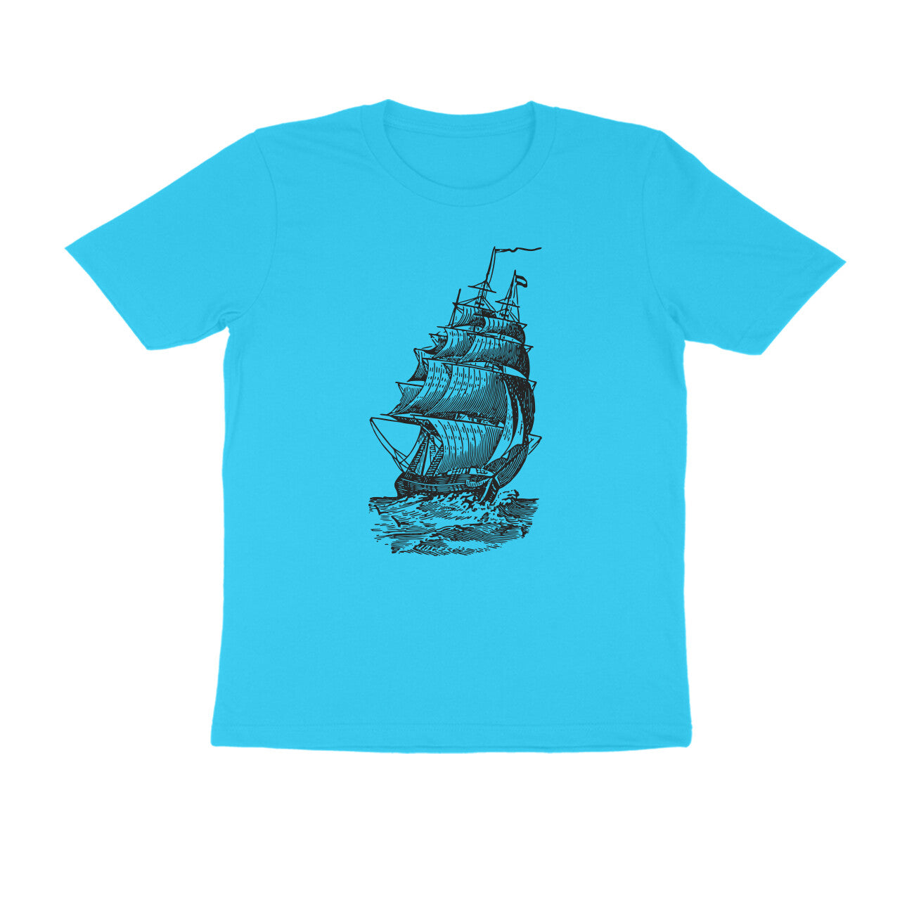 Half-Sleeve Round Neck T-Shirt β Sailing 1!