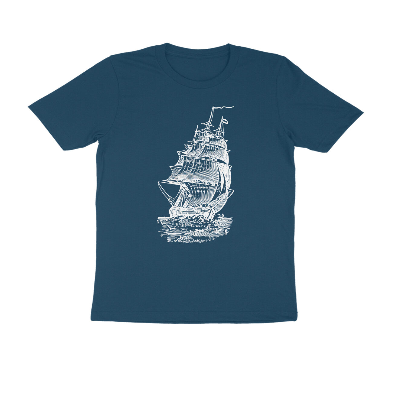 Half-Sleeve Round Neck T-Shirt β Sailing 2!