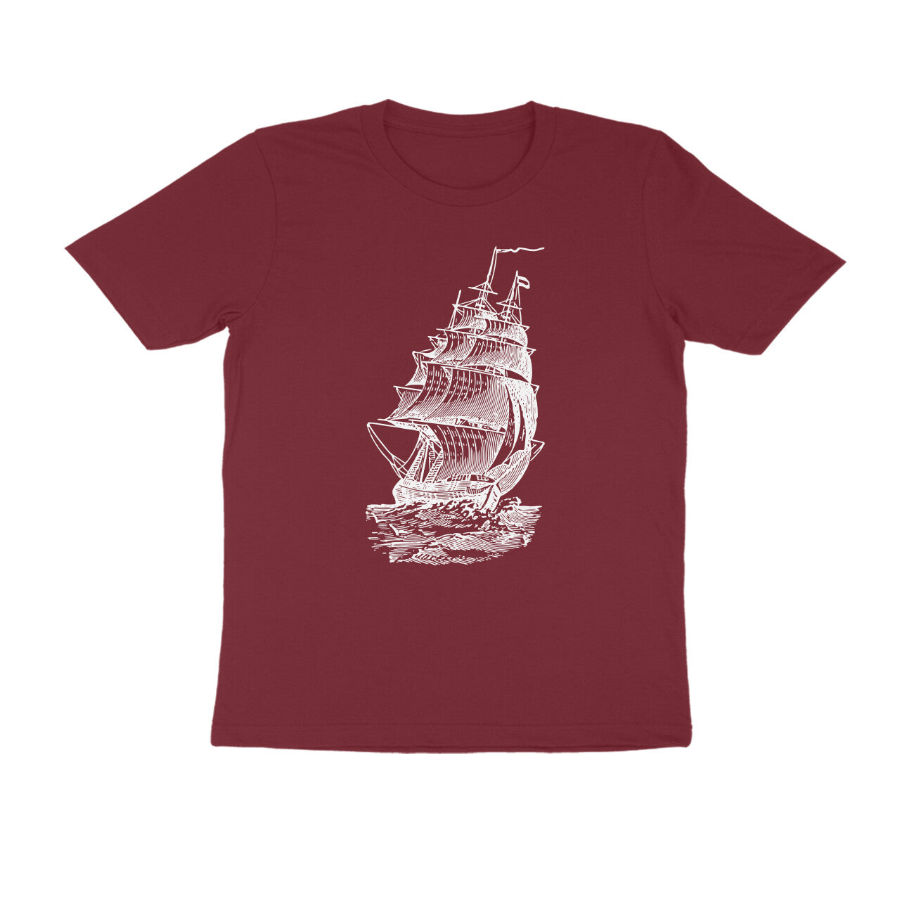 Half-Sleeve Round Neck T-Shirt β Sailing 2!