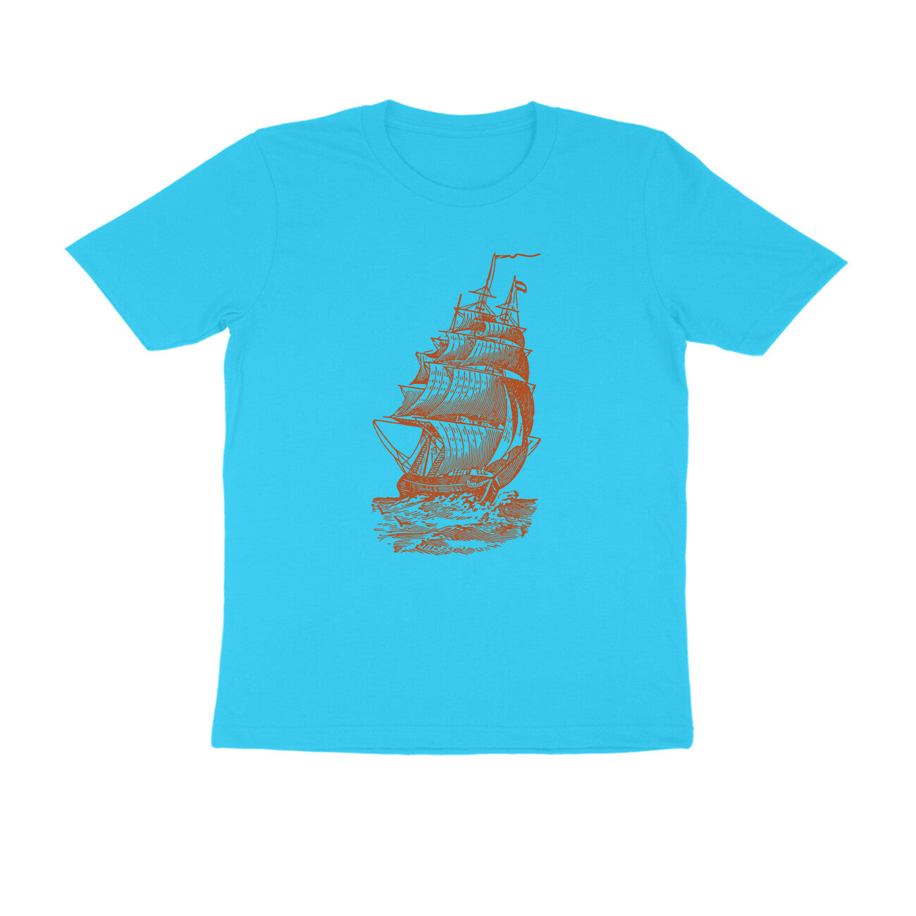 Half-Sleeve Round Neck T-Shirt β Sailing 3!