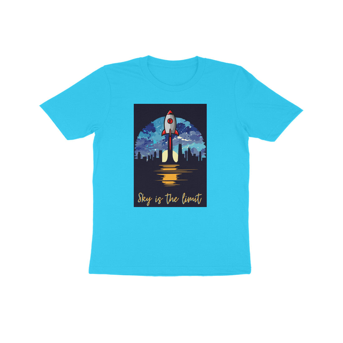 Kids' Half Sleeve Round Neck T-shirt β Sky is the limit