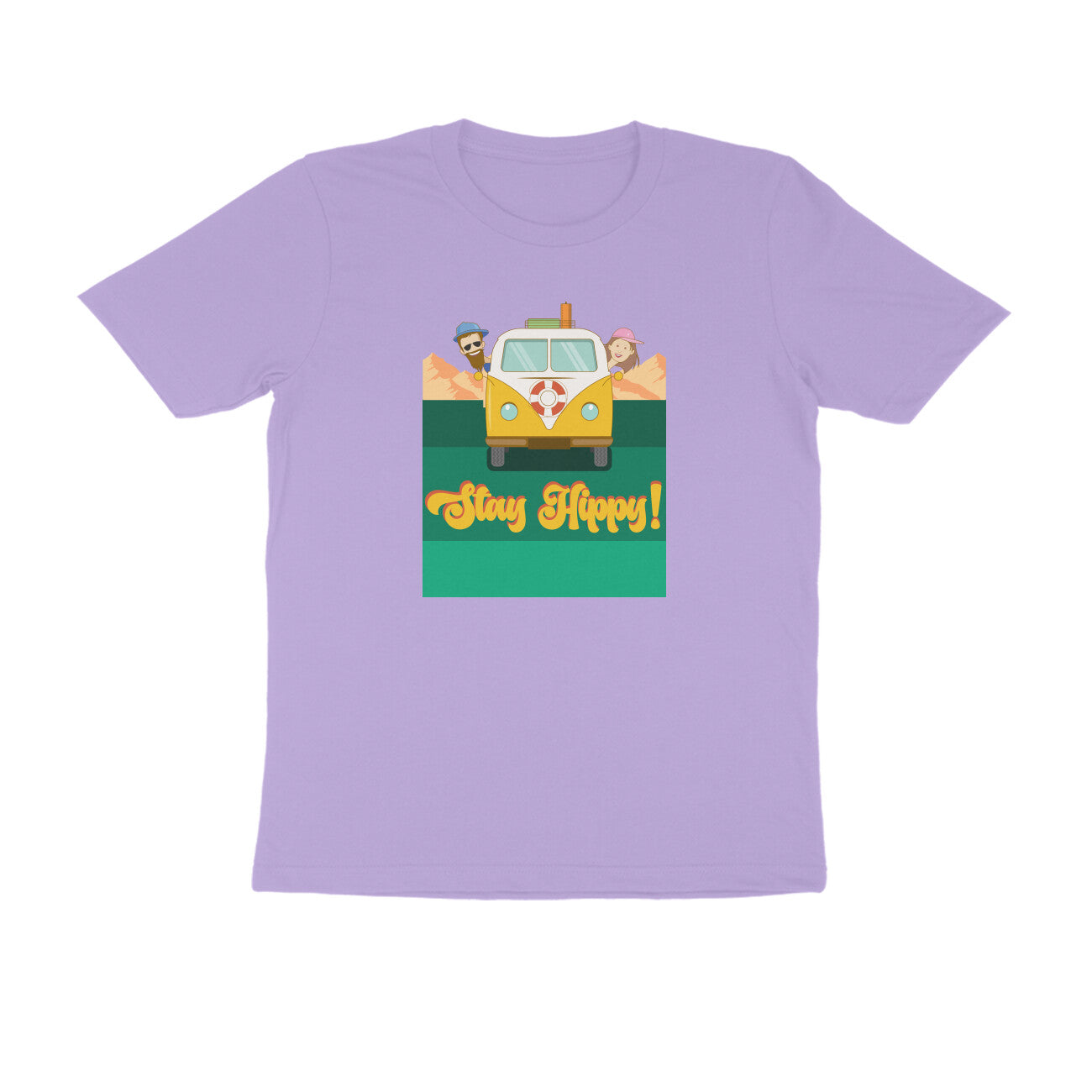 Half-Sleeve Round Neck T-Shirt β Stay Hippy