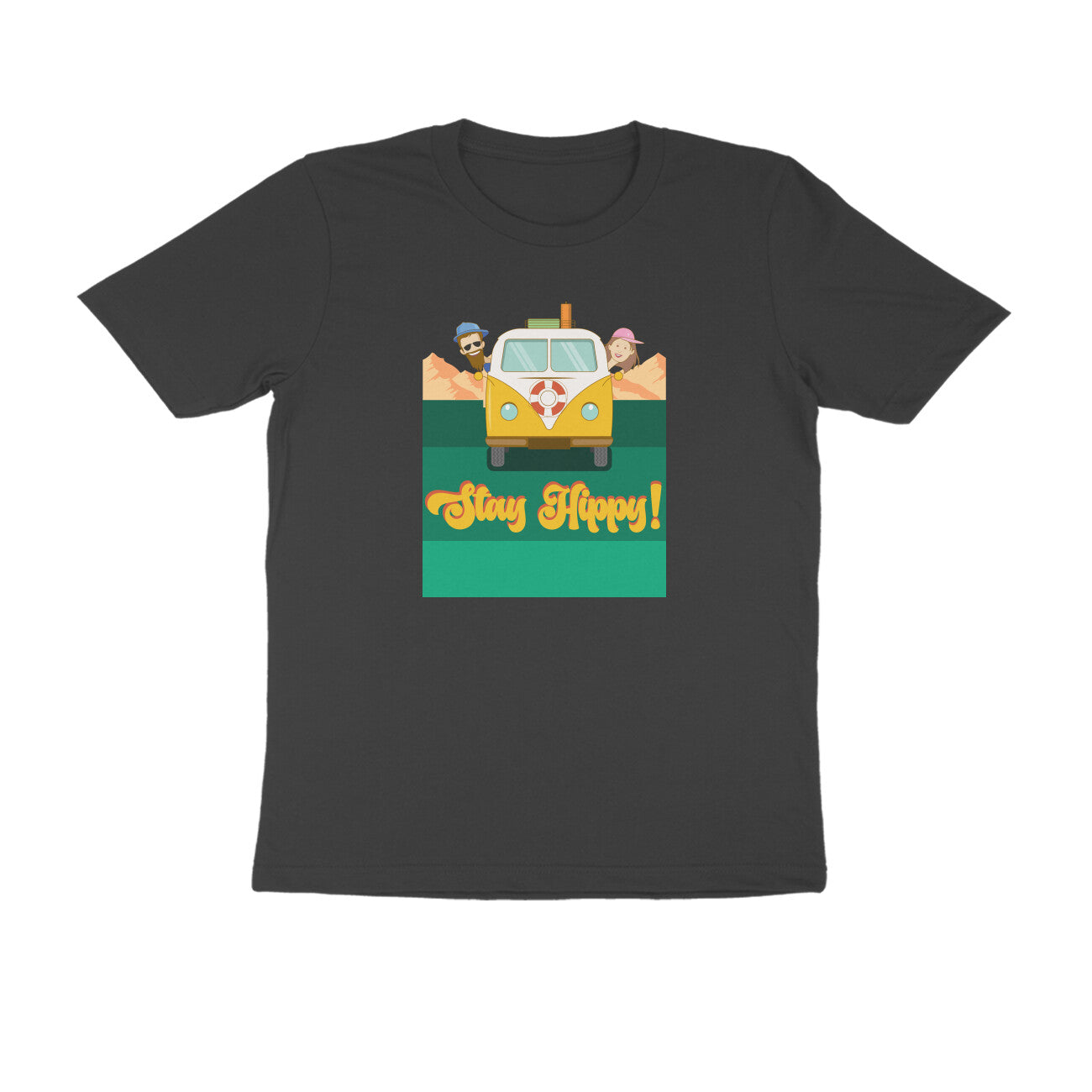 Half-Sleeve Round Neck T-Shirt β Stay Hippy