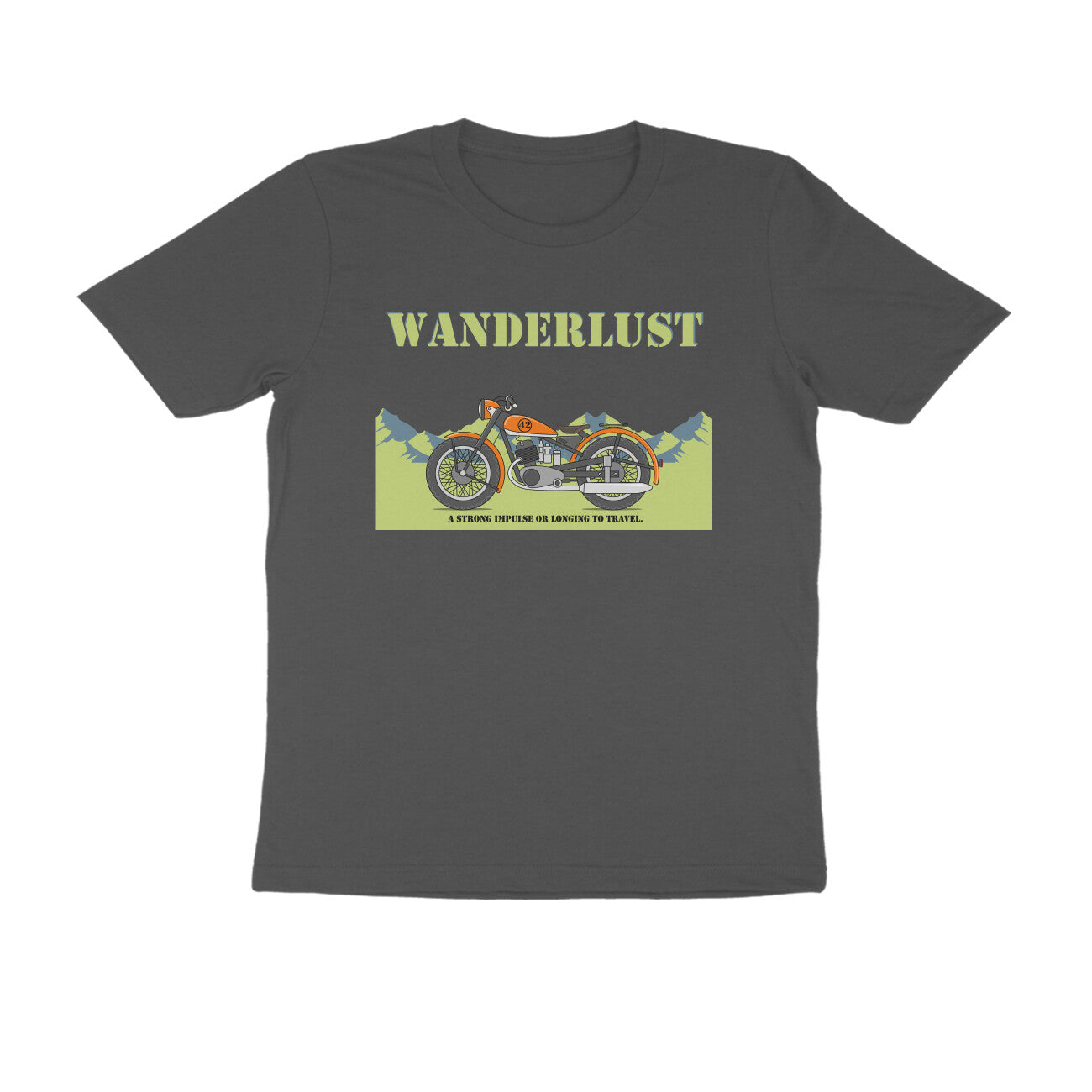 Half-Sleeve Round Neck T-Shirt β Wanderlust 2
