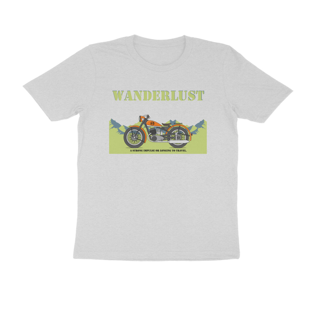 Half-Sleeve Round Neck T-Shirt β Wanderlust 2
