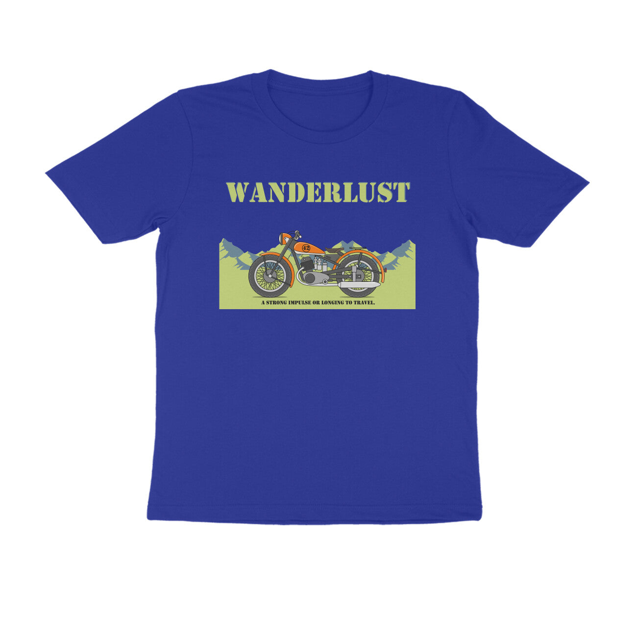 Half-Sleeve Round Neck T-Shirt β Wanderlust 2
