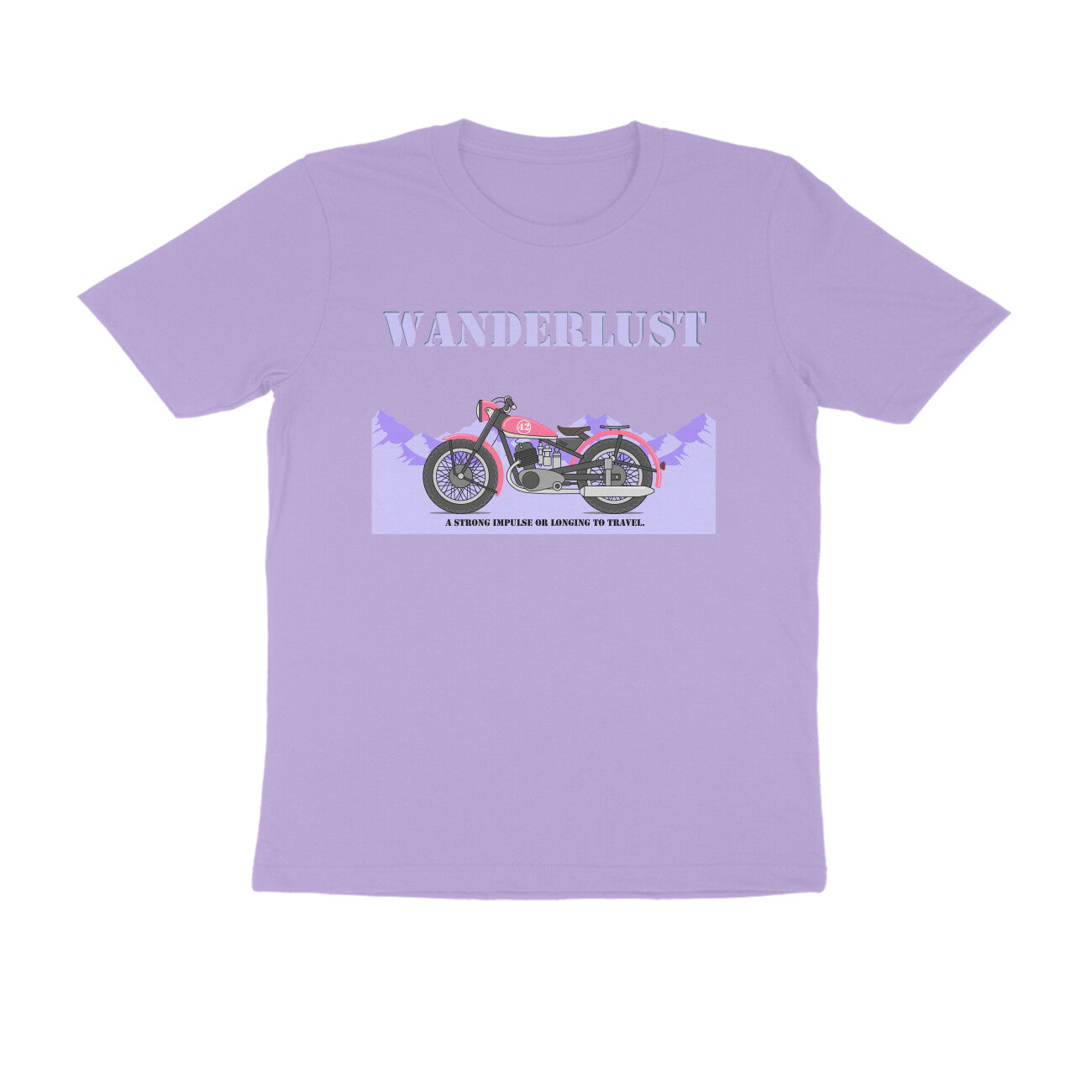 Half-Sleeve Round Neck T-Shirt β Wanderlust 4