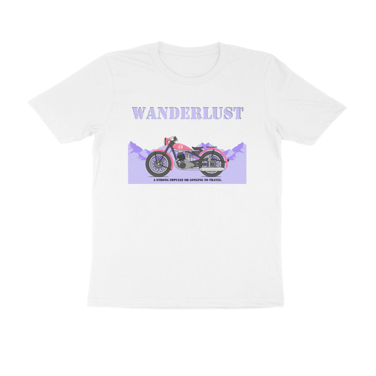 Half-Sleeve Round Neck T-Shirt β Wanderlust 4