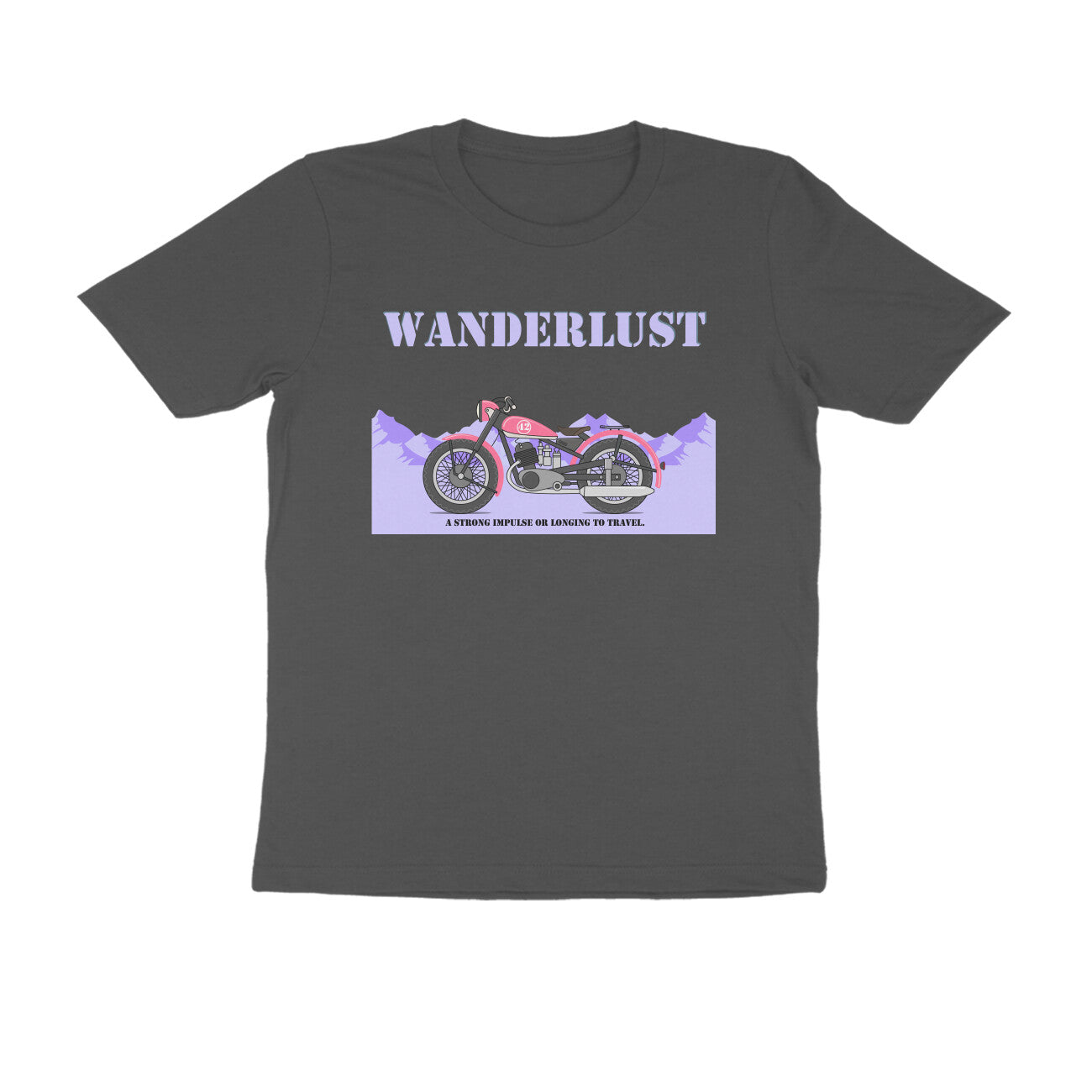 Half-Sleeve Round Neck T-Shirt β Wanderlust 4