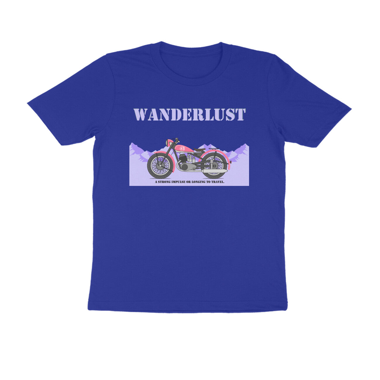 Half-Sleeve Round Neck T-Shirt β Wanderlust 4