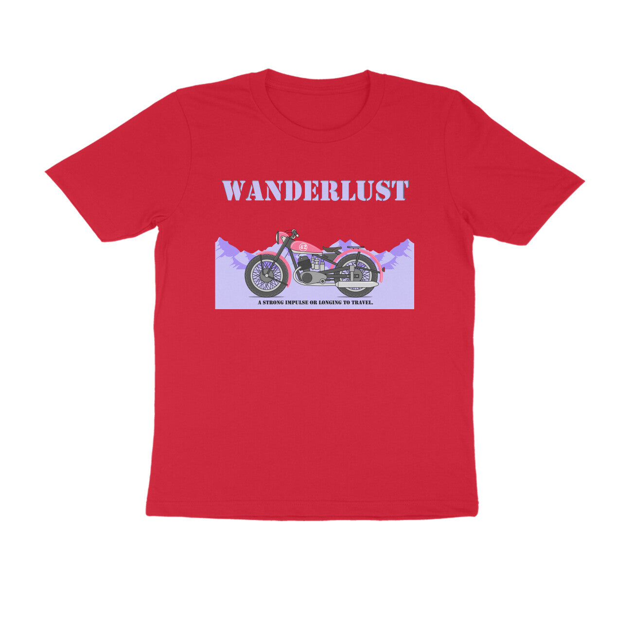 Half-Sleeve Round Neck T-Shirt β Wanderlust 4