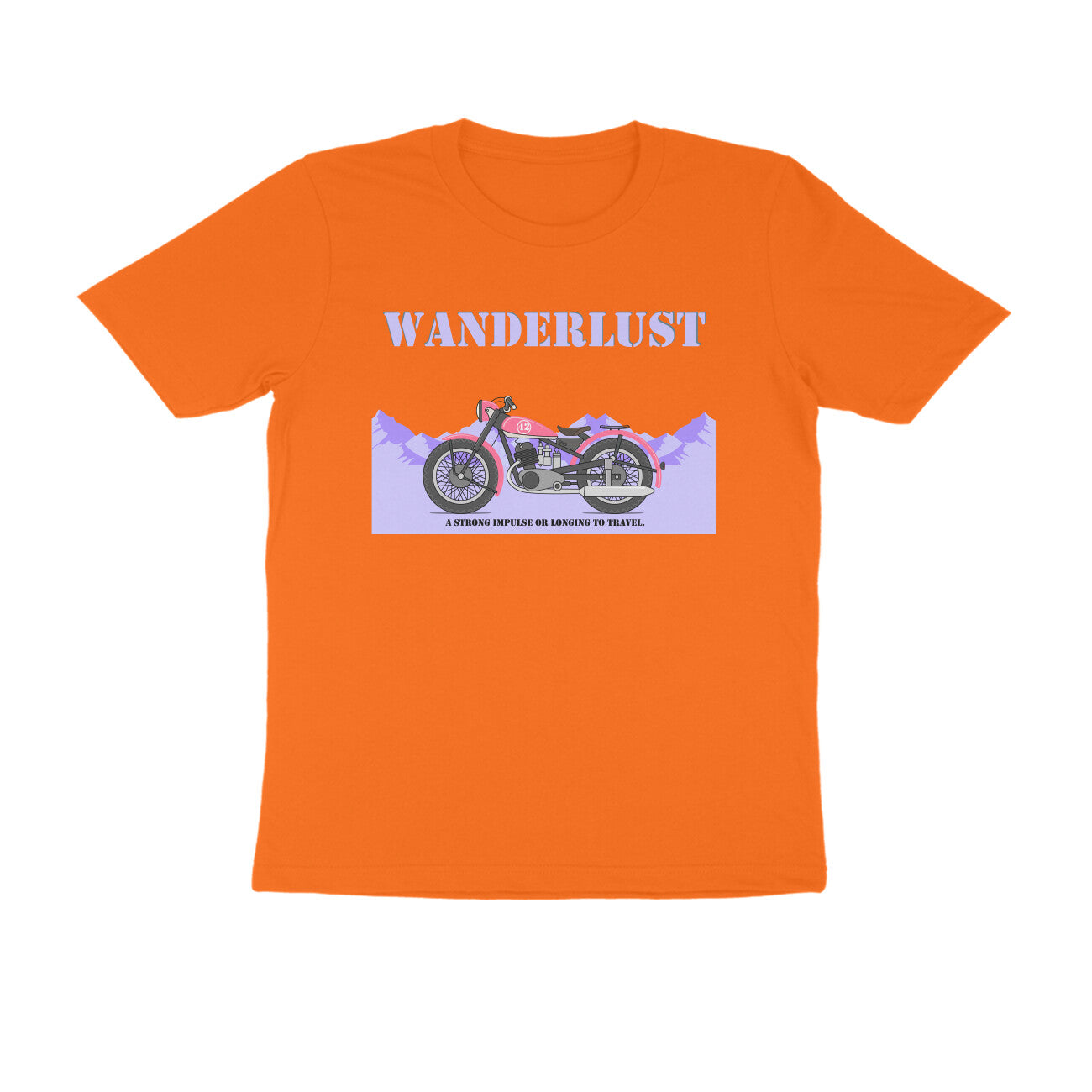 Half-Sleeve Round Neck T-Shirt β Wanderlust 4