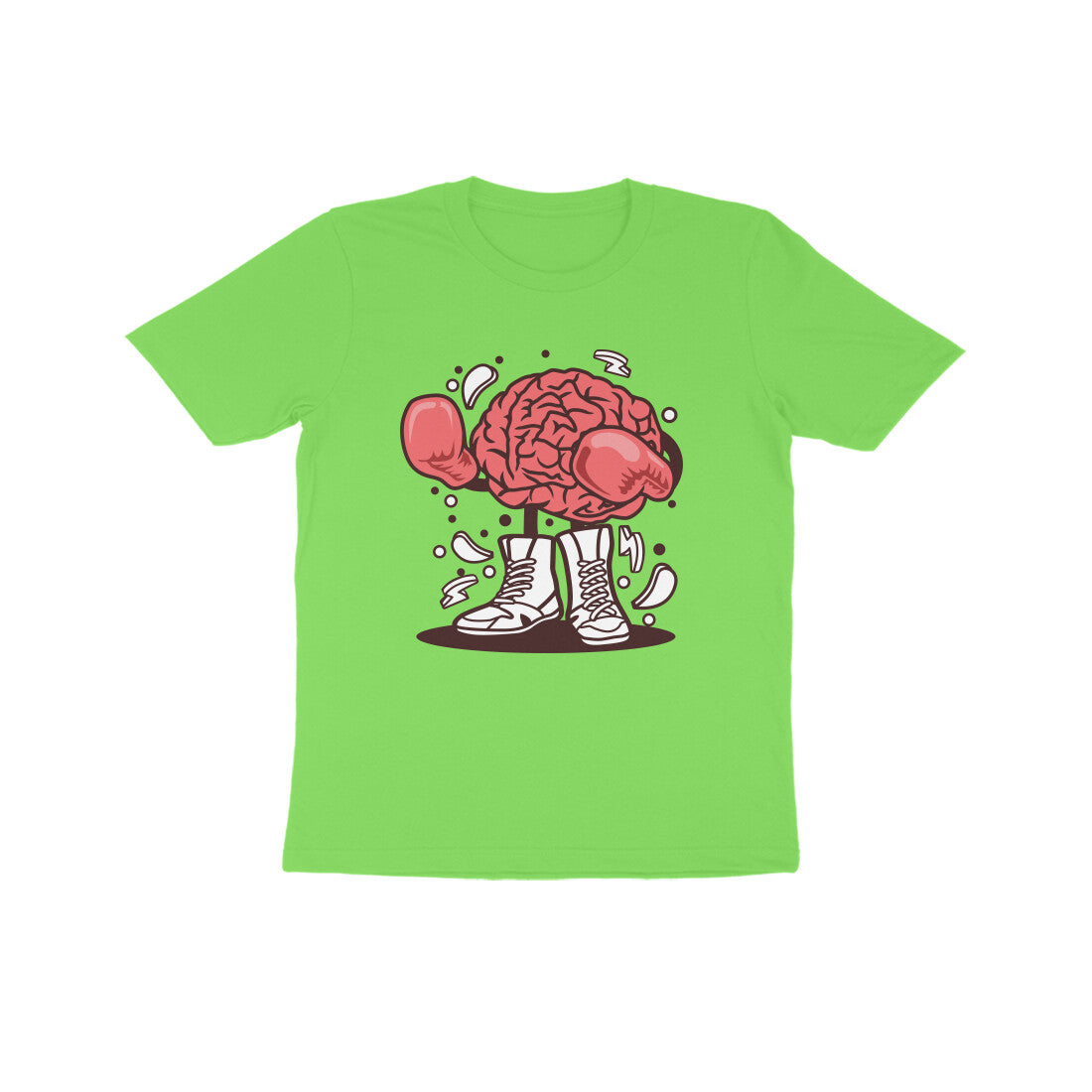 Kids' Half Sleeve Round Neck T-shirt β Brain Fight 1