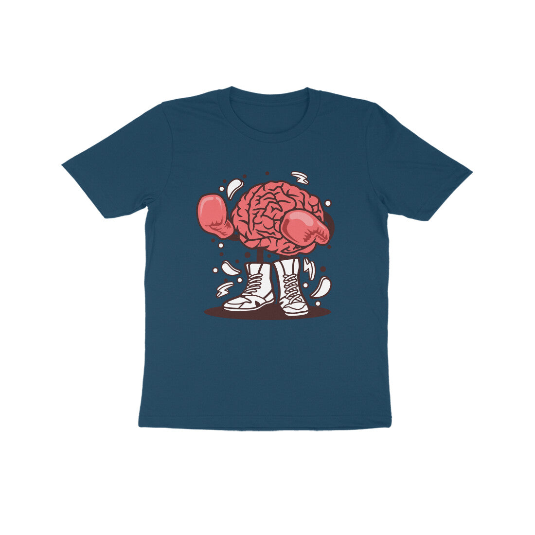 Kids' Half Sleeve Round Neck T-shirt β Brain Fight 1