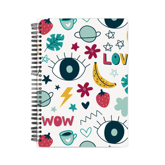 Spiral bound notebook - Pattern1