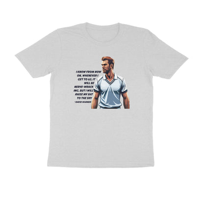 Half-Sleeve Round Neck T-Shirt – Cricket -David Warner - The Reverend