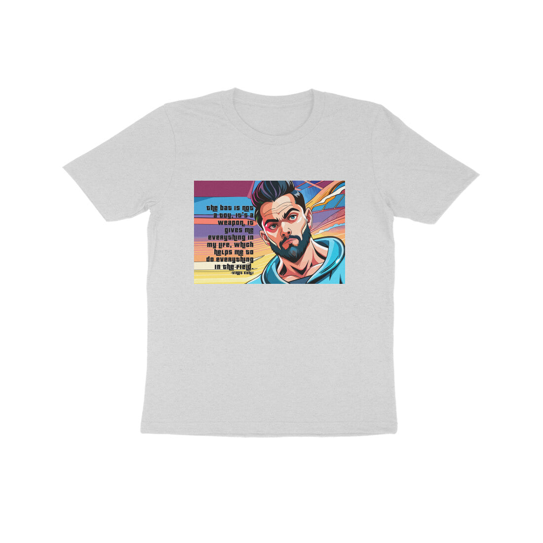 Kids' Half Sleeve Round Neck T-shirt – Crickter -virat kholi