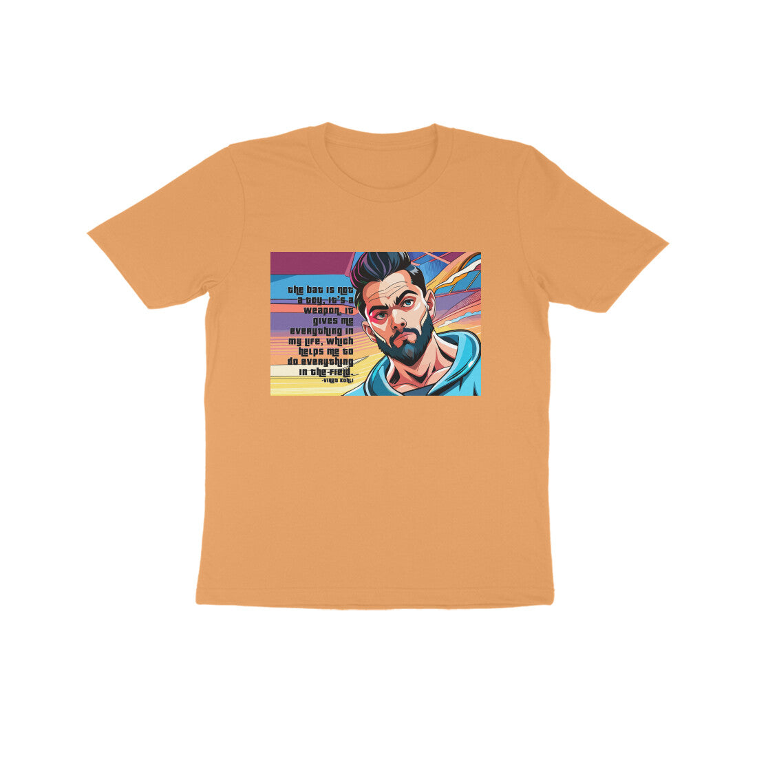 Kids' Half Sleeve Round Neck T-shirt – Crickter -virat kholi