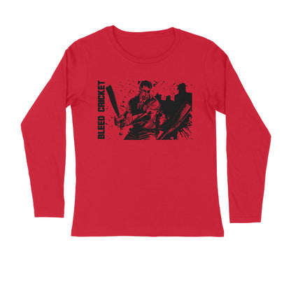 Men's Long Sleeve T-shirt - Bleed Cricket 1