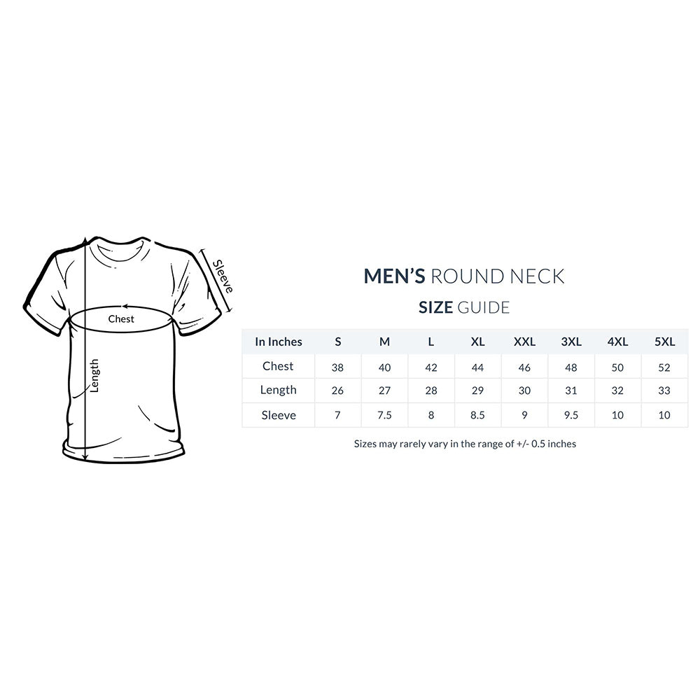 Half-Sleeve Round Neck T-Shirt – Think 1