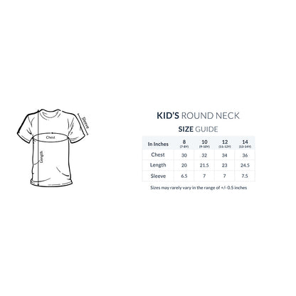 Kids' Half Sleeve Round Neck T-shirt – Sky is the limit