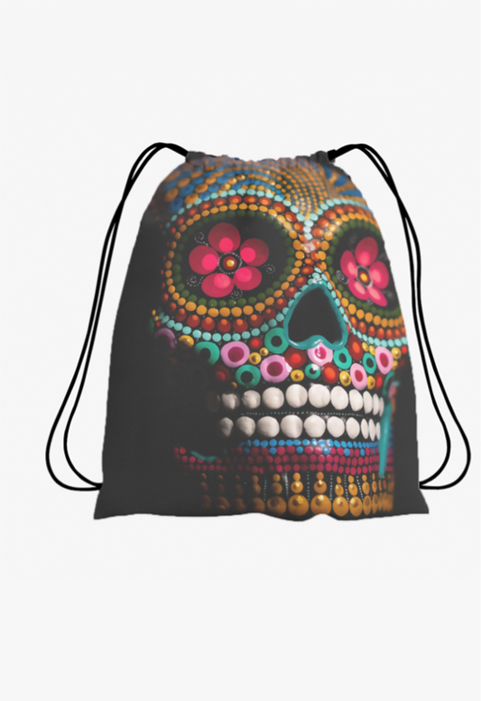Drawstring Bag – Skull Jewels puraidoprints