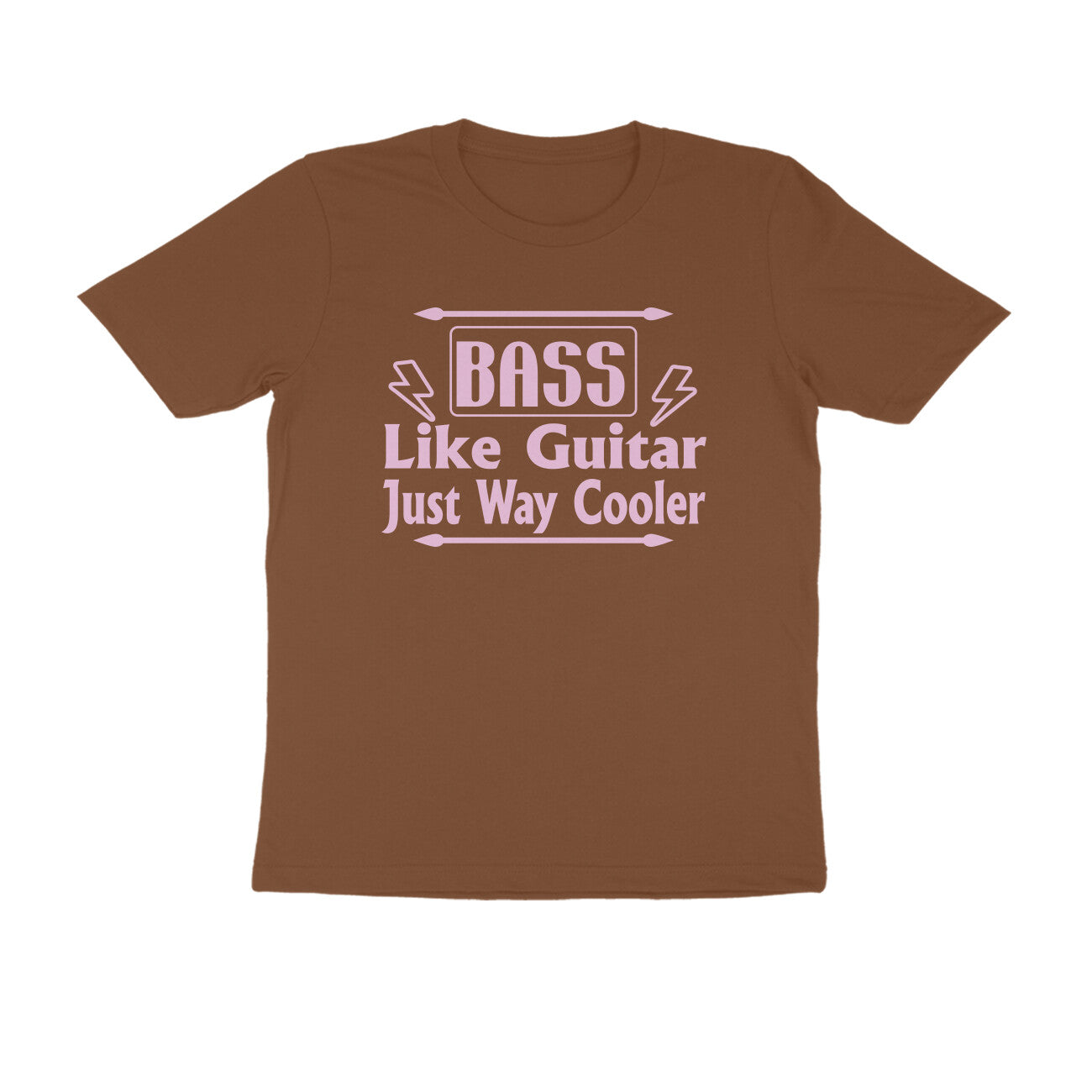 Half Sleeve Round Neck T-Shirt – Bass - like guitar just way cooler puraidoprints