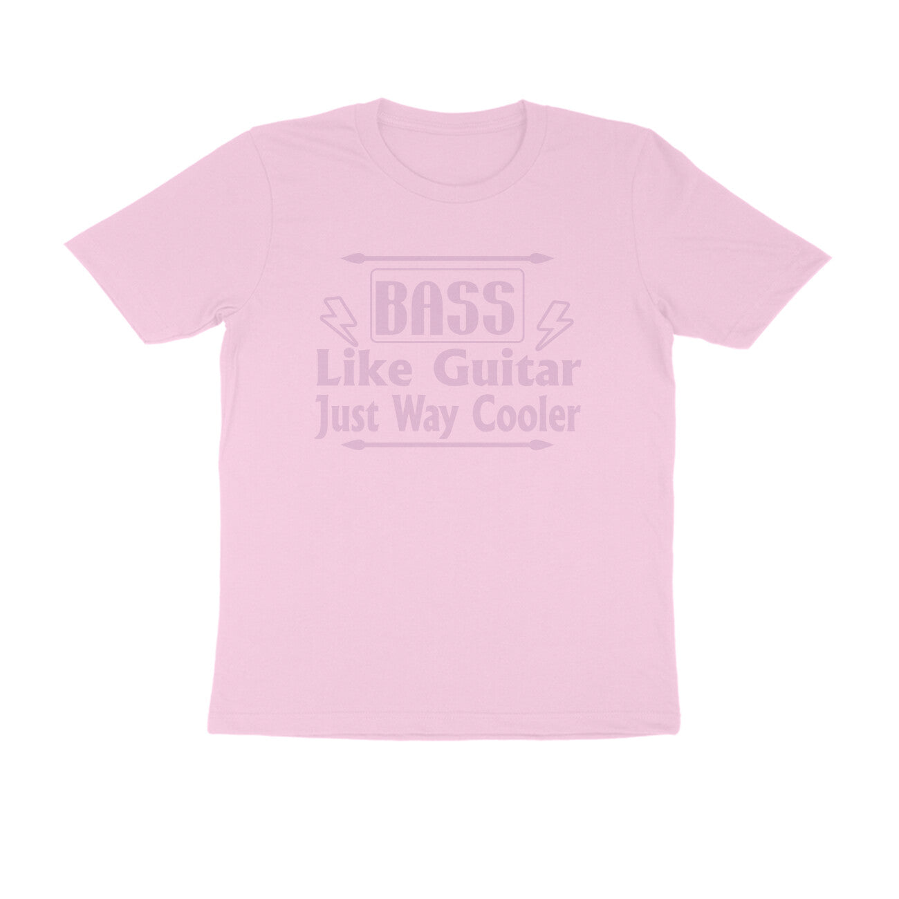Half Sleeve Round Neck T-Shirt – Bass - like guitar just way cooler puraidoprints