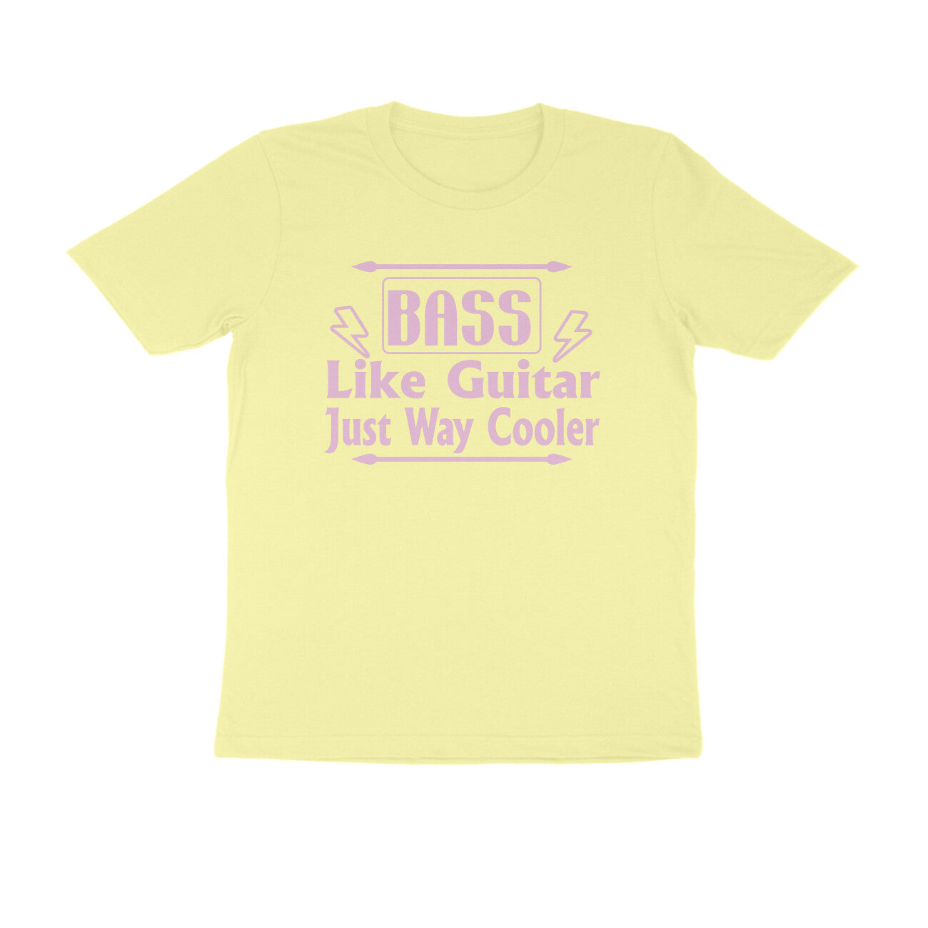 Half Sleeve Round Neck T-Shirt – Bass - like guitar just way cooler puraidoprints